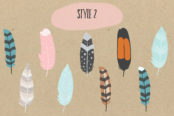 Bohemian Feathers Pack in Illustrations - product preview 2