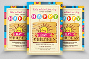 Happy Children Day Flyer