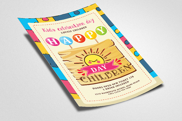Happy Children Day Flyer in Flyer Templates - product preview 1
