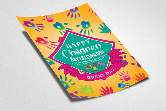 Children Day Celebration Flyer in Flyer Templates - product preview 1