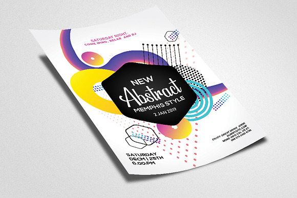 Electro Party Flyer Template in Flyer Templates - product preview 1