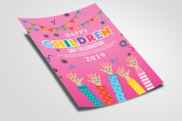 Children Celebration Day Flyer in Flyer Templates - product preview 1