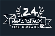 24 Hand Drawn Logo Templates