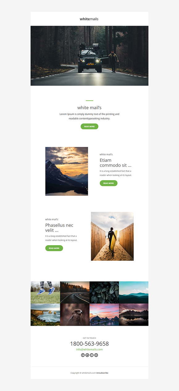 Unlimited - 30 Email Templates set in Mailchimp Templates - product preview 23