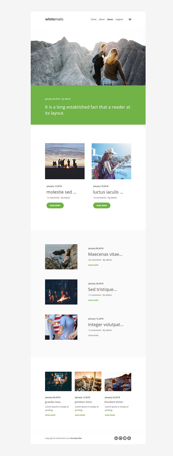 Unlimited - 30 Email Templates set in Mailchimp Templates - product preview 28
