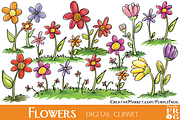 FLOWERS - Digital Clipart