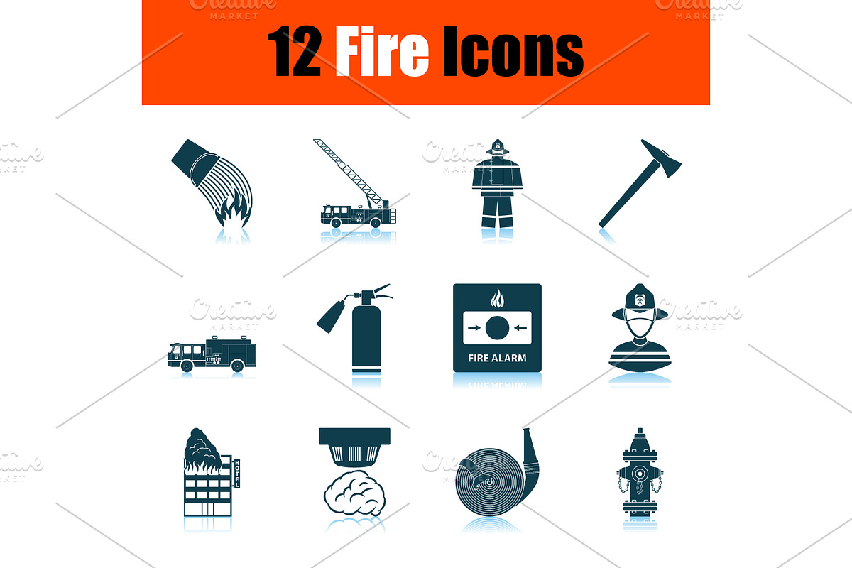 Fire Icon Set in Icons - product preview 8