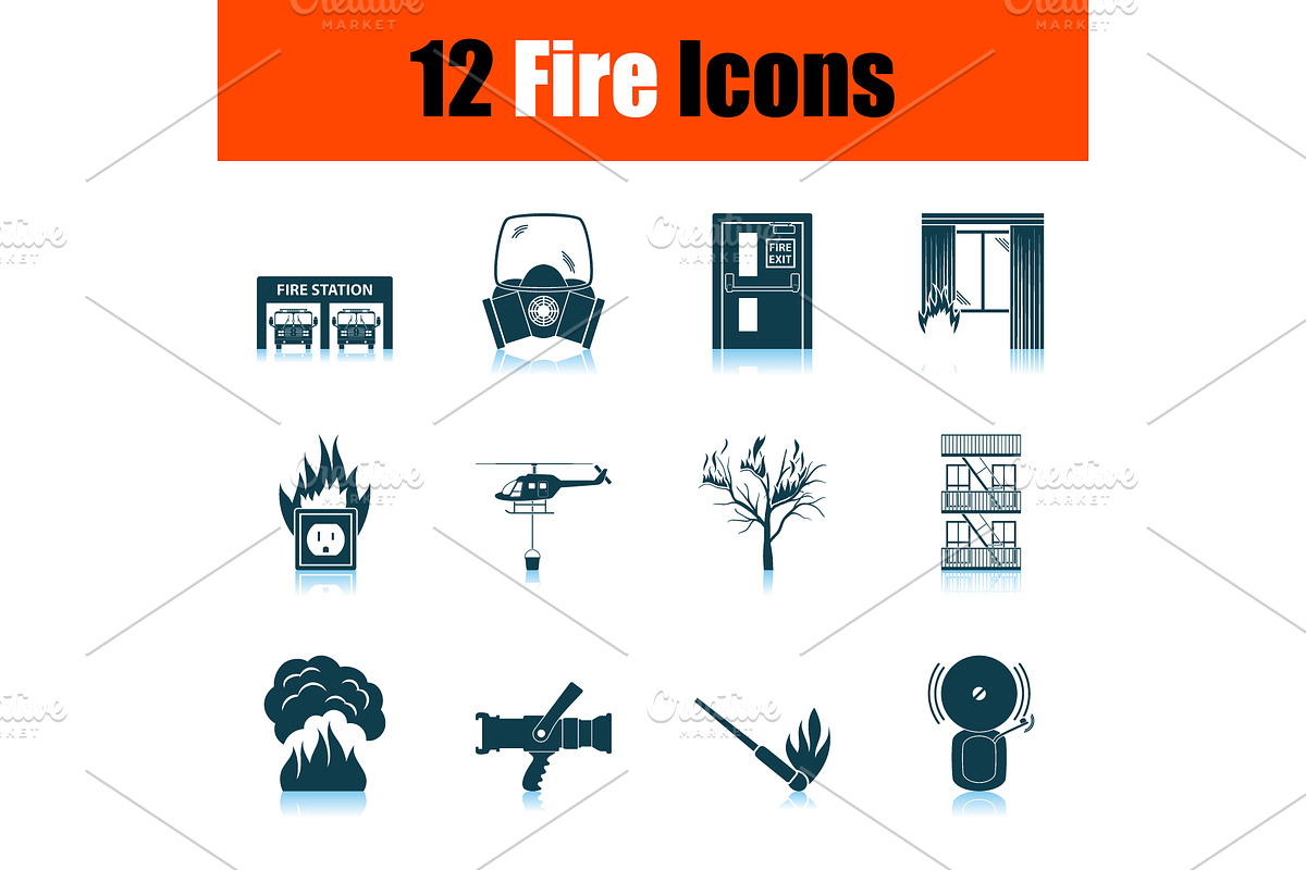 Fire Icon Set in Icons - product preview 8