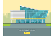 Shopping Centre Web Template in Flat