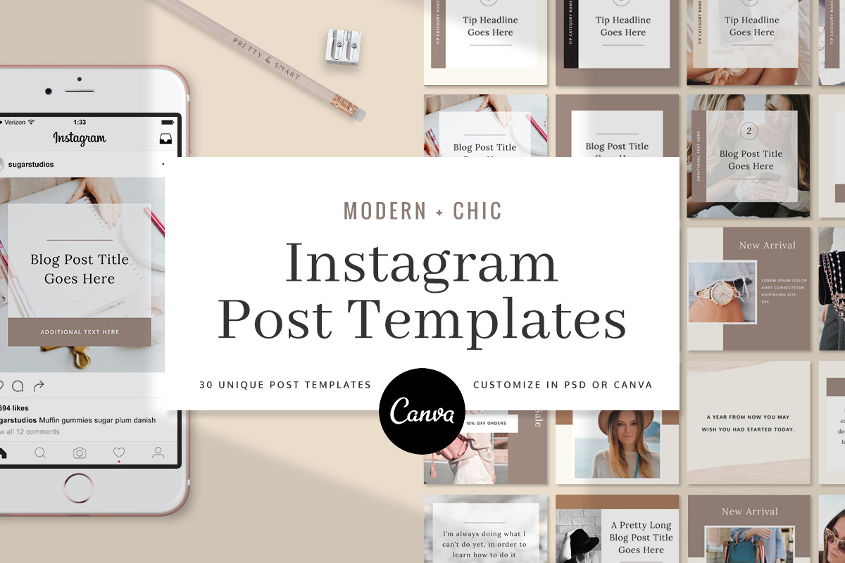 Instagram Post Canva Bundle | Vol 1 in Instagram Templates - product preview 8