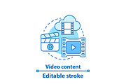 Video content concept icon
