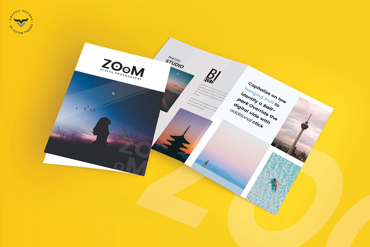 Photography Bi- Fold Brouchure in Brochure Templates - product preview 8