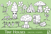 TINY HOUSES - Digital Stamps