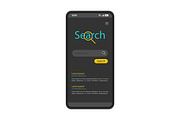 Smartphone search engine interface
