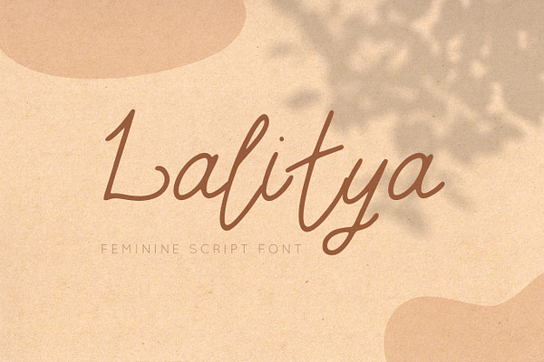 Lalitya Script Font