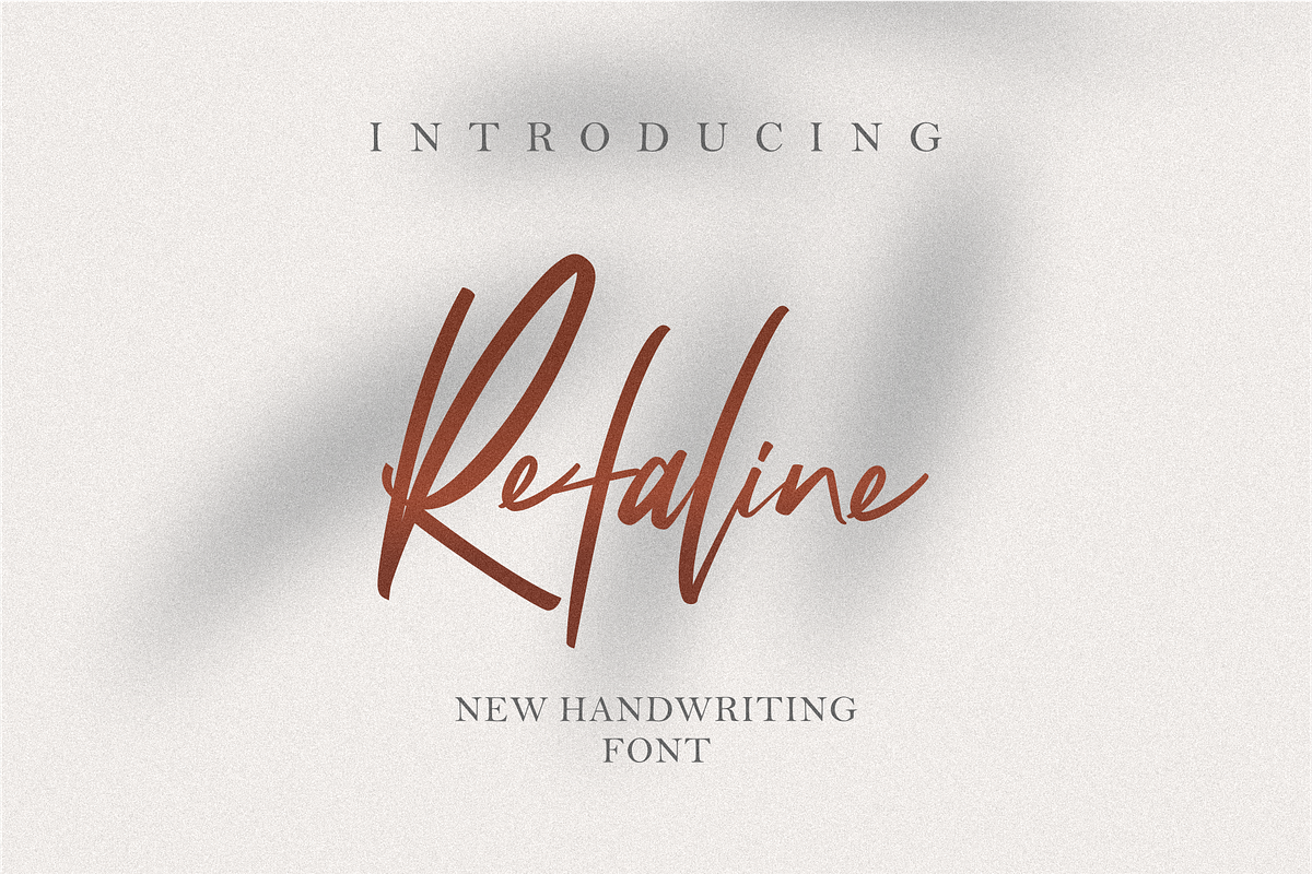 Refaline Handwriting in Script Fonts - product preview 8