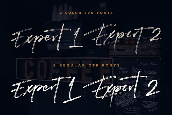 Expert Brush & SVG Font in Script Fonts - product preview 1