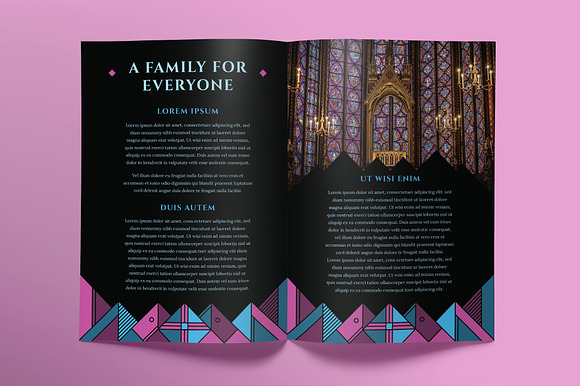 Church Brochure Bifold in Brochure Templates - product preview 2