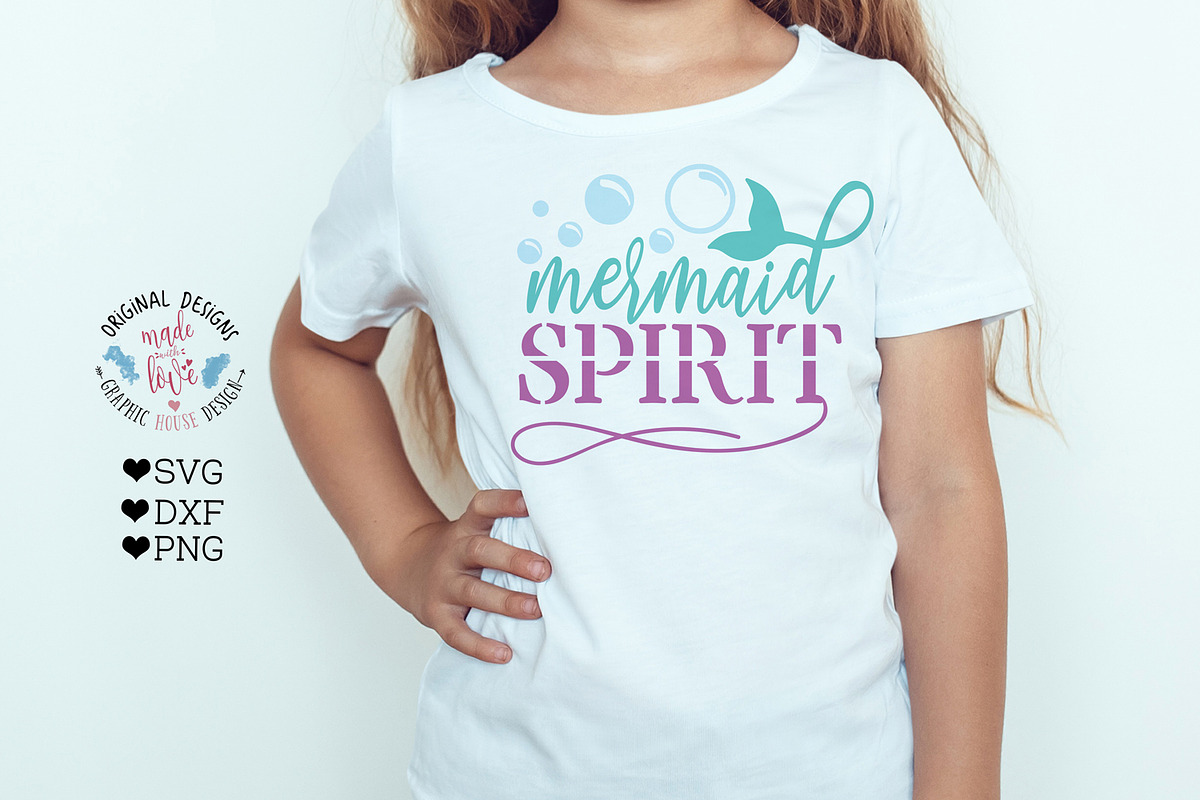 Mermaid Spirit Summer T-Shirt Design in Illustrations - product preview 8