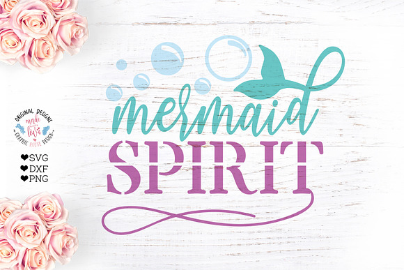 Mermaid Spirit Summer T-Shirt Design in Illustrations - product preview 1