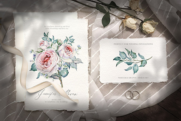 Watercolor FLORAL Improvisation V.1 in Illustrations - product preview 4