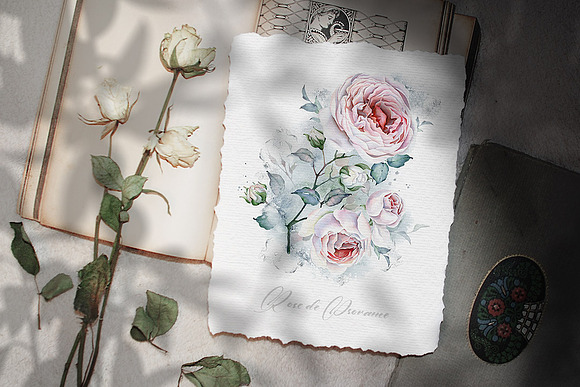 Watercolor FLORAL Improvisation V.1 in Illustrations - product preview 8