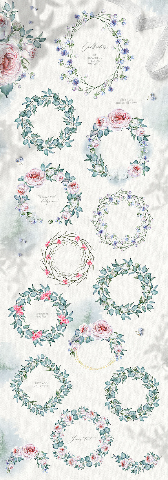 Watercolor FLORAL Improvisation V.1 in Illustrations - product preview 9