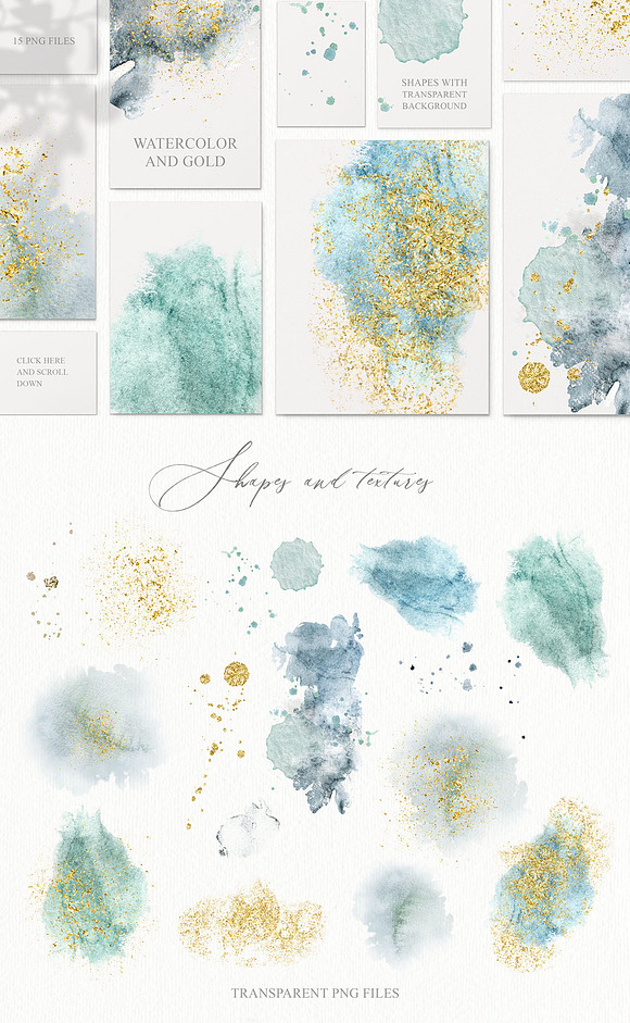 Watercolor FLORAL Improvisation V.1 in Illustrations - product preview 12