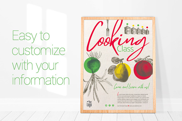 Vintage Cooking Class template in Flyer Templates - product preview 2