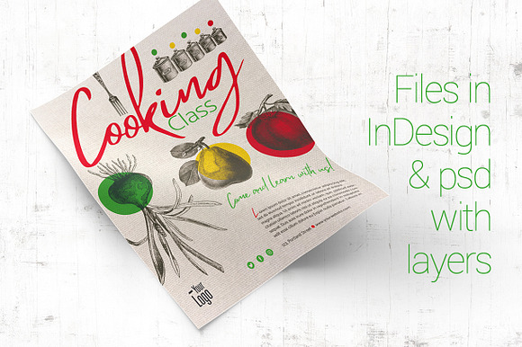 Vintage Cooking Class template in Flyer Templates - product preview 4