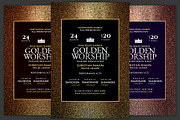 Golden Worship Church Flyer