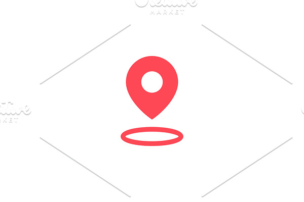 halo pin secure location logo vector