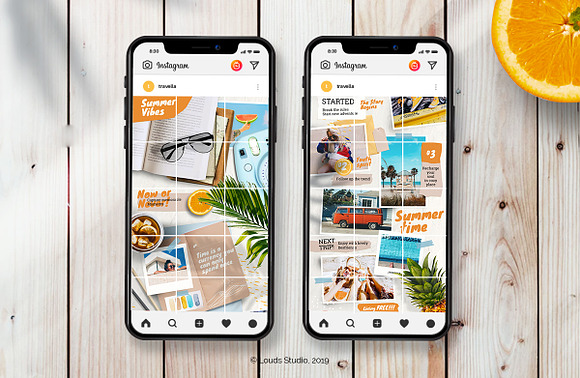 Travella Instagram Moodboard Grid in Instagram Templates - product preview 1