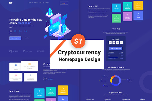 Cryptocurrency PSD Template