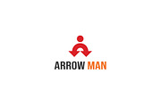 Arrow Man Logo Template