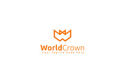 World Crown Logo Template