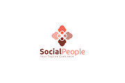 Social People Logo Template