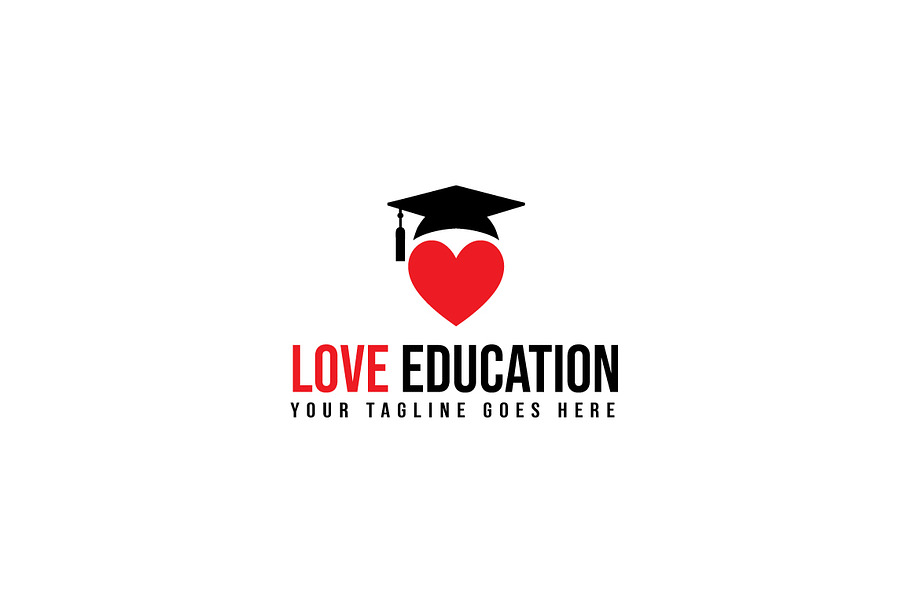 Love Education Logo Template