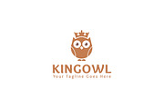 King Owl Logo Template