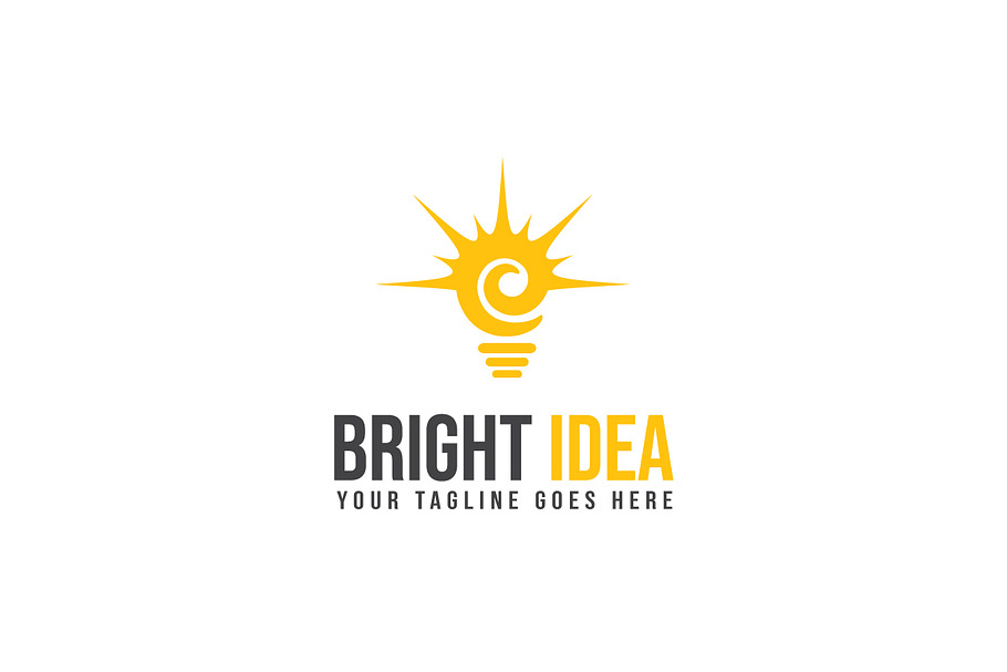 Bright Idea Logo Template Creative Logo Templates Creative Market