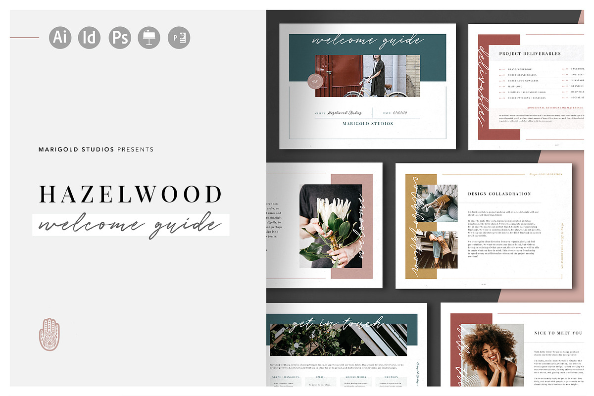 HAZELWOOD | Welcome Guide in Keynote Templates - product preview 8