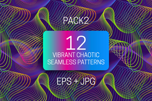 12 vibrant chaotic seamless textures in Textures - product preview 4