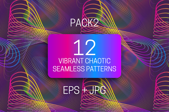 12 vibrant chaotic seamless textures in Textures - product preview 5