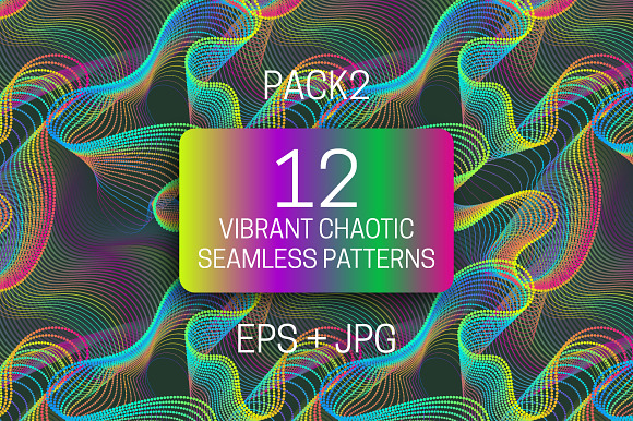 12 vibrant chaotic seamless textures in Textures - product preview 6