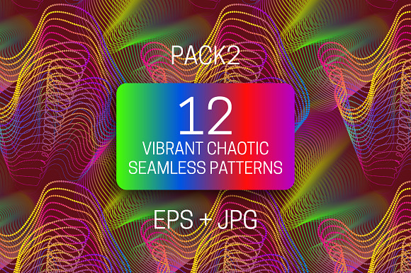 12 vibrant chaotic seamless textures in Textures - product preview 7