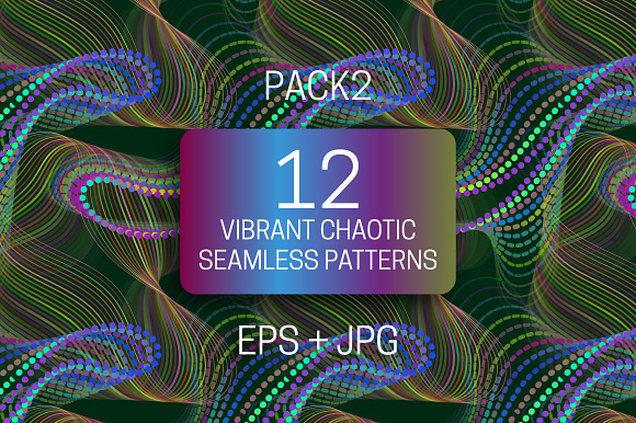 12 vibrant chaotic seamless textures in Textures - product preview 8