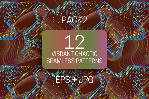 12 vibrant chaotic seamless textures in Textures - product preview 9