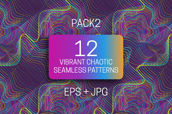 12 vibrant chaotic seamless textures in Textures - product preview 10