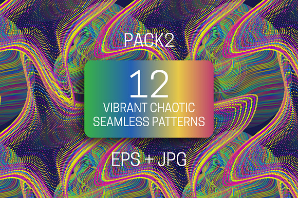 12 vibrant chaotic seamless textures in Textures - product preview 11