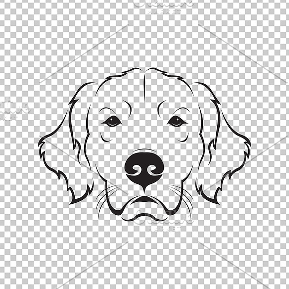 Vector of dog head. Pet. Animal. in Icons - product preview 1